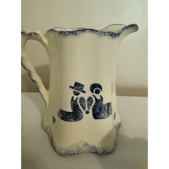 Vintage Jeanne Koch Amish Folk Art‎ Pitcher With Measuring Cups - Picture 9 of 16